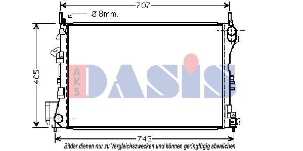 AKS DASIS radiatorius, variklio aušinimas 152013N